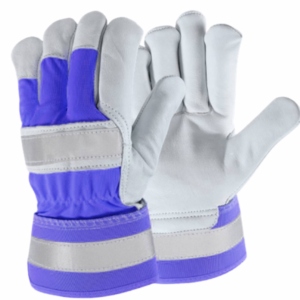 Guantes de Seguridad Industriales Canadienses de Cuero Florido Fluorescente de Grano Grueso, Textura Lisa, Ajuste Cómodo para la Mano, Certificación CE - Product Image 6