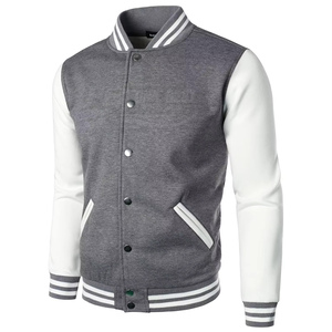 Service OEM – Blouson universitaire slim décontracté pour homme, col montant, hiver, personnalisé, haute qualité, avec caractéristiques écologiques sur le devant - Product Image 2