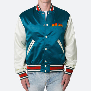 Chaquetas de Béisbol de Proveedores Directos de Fábrica, Personalizables en Materiales y Colores, Chaqueta Varsity para Hombre de Alta Calidad Totalmente Personalizable - Product Image 3