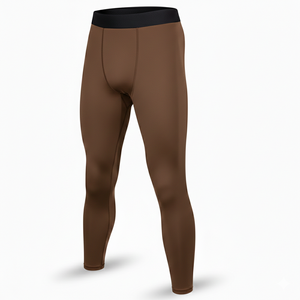 Wholesale Custom Black Gym Fitness Spats for Men and Adult Boys <b>Knitted</b> Workout Compression Leggings with Unique Print Pattern - Product Image 6