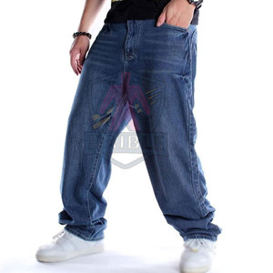 Jean Baggy Décontracté Taille Haute Léger Sur Mesure pour Homme, Design Unique, 100% Coton Écologique, Vente Chaude en Gros - Product Image 4