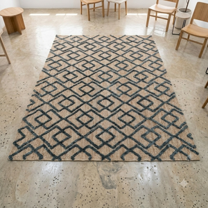 Alfombra de Yute Natural Anudada a Mano de Primera Calidad, Alfombra de Yute Trenzada Hecha a Mano Ecológica para Sala de Estar, Dormitorio y Decoración del Hogar - Product Image 1