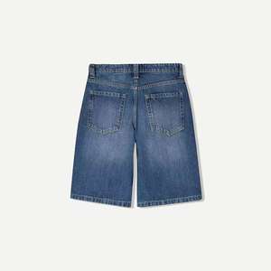 Shorts en jean pour homme personnalisés, bleus, non extensibles, taille haute, coupe décontractée - Product Image 5