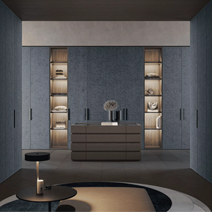 Armoire ouverte en MDF avec charnières à fermeture douce en mélamine, design moderne en bois, modèle JY Project Custom Vietnam, vente chaude - Product Image 1