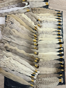 Prix usine 100g Extensions de cheveux russes en vrac Cheveux humains bruts vietnamiens dans toutes les couleurs 55 cm - Product Image 4