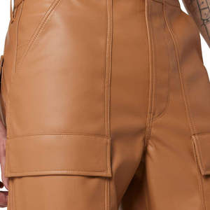 AZORES SPORTS Motorcycle <b>Men</b> Genuine <b>Leather</b> Straight Biker <b>Trousers</b> Winter Lightweight Windproof Breathable Button Fly Plain - Product Image 6