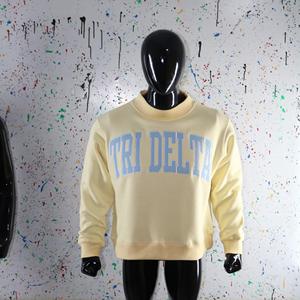 Sudadera con Capucha TRI DELTA, 100% Algodón, Apliques Bordados, Cuello Ancho, Hilos Finos para Invierno - Product Image 5