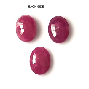 Unbehandelter, aus der Erde gewonnener Rubin, 6x8 mm, kalibrierter ovaler Schliff, 3 Stück, facettierter loser Edelstein, 5,60 Karat, zur Schmuckherstellung - Product Image 6