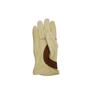 EN420 Certified Leather Driver Safety Gloves Elastic Wristlet Durable Abrasion Resistant <b>Fire</b> Proof Anti-Impact Level 1 10 Inch - Product Image 2