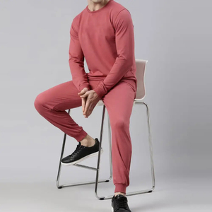 Ensemble de survêtement imprimé deux pièces pour homme, tissu personnalisé, service OEM, vêtements de jogging d'hiver, tenue de sport, survêtement épais à prix bas - Product Image 4