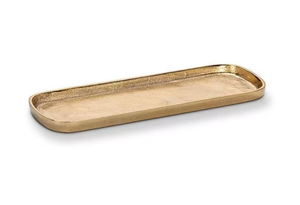 Bandeja de servicio de latón rectangular fundida de aluminio de gran tamaño Diseño más nuevo con los más vendidos para el hogar Bandeja de servicio de comida y hotel - Product Image 2
