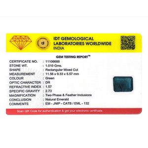 Esmeralda Zambiana Natural de Primera Calidad de 5.05 Ct, Gema Suelta para Joyería Fina - Product Image 4