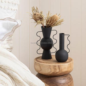 Jardinière de style bohème et vase à fleurs dernier cri étagère de table feuille d'affichage pot en fer jardinière de table à bas prix - Product Image 6