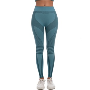 Leggings de sport taille haute pour femmes, pantalons de yoga souples extensibles dans les quatre sens, taille élastique, pour l'entraînement en salle de sport - Product Image 2
