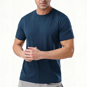 T-shirts pour hommes à manches courtes, en coton et polyester, pour l'été, prix de gros abordable, coupe classique, lavables - Product Image 4