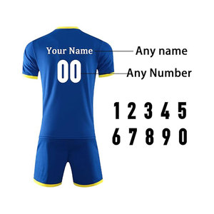 Uniforme de Fútbol - Nombre del Equipo Personalizado, 100% Poliéster, Secado Rápido y Transpirable, Kits Unisex para Adultos - Product Image 6