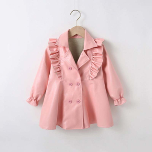 Veste coupe-vent en cuir PU rouge et noir pour bébé fille 2026 – Vêtements pour enfants, blousons pour filles, articles très demandés - Product Image 4