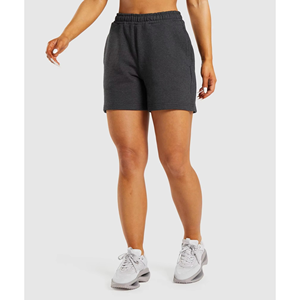 New Arrival Women's Running <b>Shorts</b> Lightweight Activewear Adjustable Waist Two <b>Zip</b> <b>Pockets</b> Split Hem Workout Bottoms - Product Image 4