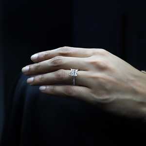 Igi แหวนหมั้นเพชรสำหรับผู้หญิงขนาด10K 14K 18K สีทอง - Product Image 4