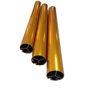 Profilé tubulaire rond en aluminium anodisé doré pour tringles à rideaux, découpe et pliage sur mesure, fabricant Song Hong, Vietnam - Product Image 2