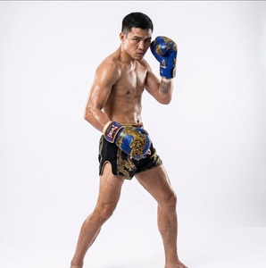Custom Premium Leather Breathable <b>Moisture</b> Wicking Hook Loop Closure Unisex Muay Thai Boxing <b>Gloves</b> OEM Boxing <b>Gloves</b> - Product Image 3