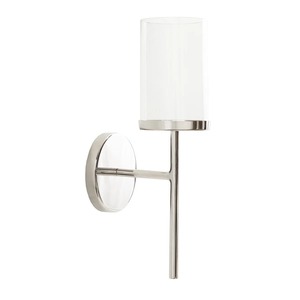 Elegant Luxury Silver Wall Mounted Metal and Glass <b>Candle</b> Holder, Decorative <b>Candle</b> <b>Sconce</b> for Home, Hotel, Wedding At Low Price - Product Image 2