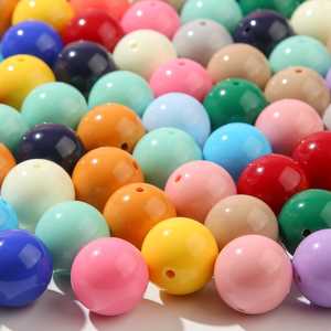 Cuentas de Resina Coloridas, Lisas y Pulimentadas, Proveedor Mayorista Personalizable, Cuentas para Hacer Joyería, Pulseras, Collares, Manualidades DIY - Product Image 1