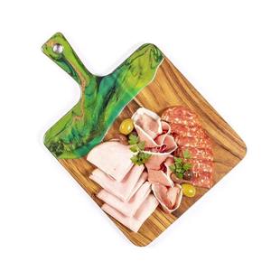 Planche à découper en bois avec logo personnalisé en résine époxy, vente en gros, planche à découper pour fromage pour restaurant, hôtel, cuisine - Product Image 2