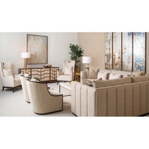 Table basse rectangulaire moderne élégante en marbre blanc naturel avec pieds en fer doré Meubles de maison - Product Image 3