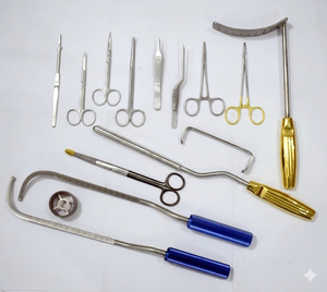Ensemble d'instruments de mammaplastie de haute qualité en acier inoxydable allemand, plastique... - Product Image 1