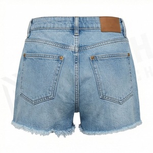 Shorts de Mezclilla Casuales de Verano para Mujer, a la Moda, Desgastados, Elegantes, de Cintura Alta, Perforados, Jeans Sexys, Color Personalizado, Ropa de Moda - Product Image 2
