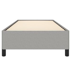 Cadre de lit en contreplaqué polyester gris clair, bois d'ingénierie, taille Twin XL, rembourré - Product Image 5