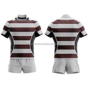 ชุดกีฬารักบี้ชุดเสื้อเจอร์ซีย์สีสำหรับเยาวชนชุดเล่นกีฬารักบี้ชุดเครื่องแบบเล่นกีฬารักบี้แบบสั่งทำ - Product Image 4