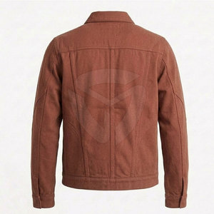 Classic Jeans Winter <b>Jacket</b> For Men Warm Inner Fabric <b>Smart</b> Casual Look Perfect For Outdoor Winter Styling - Product Image 3