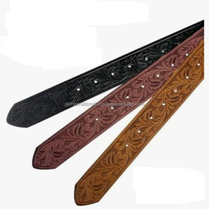 Cinturón de herramientas de cuero occidental de diseñador al por mayor cinturón de vaquero personalizado de cuero genuino con hebilla de aleación de lujo Retro - Product Image 6