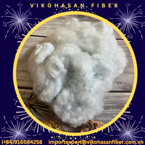 Prix usine 15D SD Fibre de polyester blanche recyclée PSF, solide, sèche, de qualité A, 100 % polyester, pour la fabrication de tapis, de sous-tapis et de matelas - Product Image 6