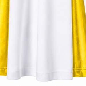 Jupe de cheerleading jaune plissée, bas de tenue de performance athlétique, vêtement de sport pour l'entraînement et la compétition des équipes de cheerleading - Product Image 3