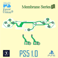 Kit d'accessoires Favor Union PS5 1.0 avec potentiomètres rotatifs et rhéostats en film carbone argenté, résistance 7,5K