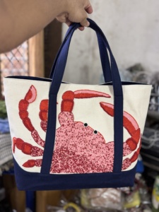 Bolso de Hombro Artesanal con Cuentas de Grinch, Diseño a Rayas, Cierre de Solapa, Estilo Bohemio, Regalo, Venta al por Mayor - Product Image 5