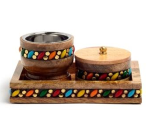 Nouveauté 2027, Cadeau du Ramadan et de l'Aïd, Brûleur d'encens en bois de manguier écologique, Plateau pour encens, Décoration d'intérieur, Art religieux arabe - Product Image 3