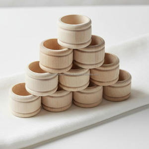 Anneau de serviette en bois de qualité supérieure, best-seller, fait à la main, en bois de qualité supérieure, décoration de table à manger pour la maison et la cuisine - Product Image 6