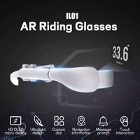 Lunettes de cyclisme intelligentes IA AR HUD, étanches IP65, légères (10g), polarisées, 3D, batterie 70mAh, chargement Type-C fluide