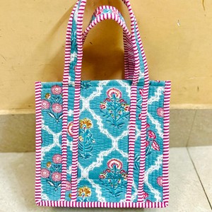 Eco-friendly cotton tote Quilted tote bag Customizable tote bag Handmade tote in India 100% cotton reusable tote - Product Image 2