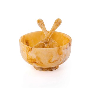Bol de service décoratif de luxe en résine époxy, plat à salade et à nourriture fait main de qualité supérieure pour la maison, la cuisine, le café, l'hôtel et la restauration - Product Image 3