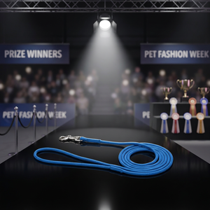 Laisse de présentation pour chien classique, réglable, en nylon de qualité supérieure, tricotée à plat, avec tube rond, pour la promenade des animaux de compagnie - Product Image 3