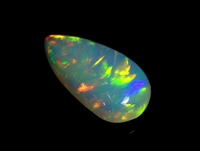 Opale d'Éthiopie naturelle en cabochon, opale arc-en-ciel en cabochon, pierre précieuse pour la fabrication de bijoux