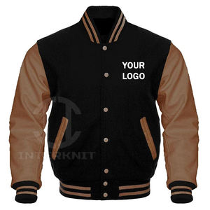 Veste universitaire personnalisée avec logo pour hommes, service OEM, veste de baseball vintage brodée, vente en gros - Product Image 5