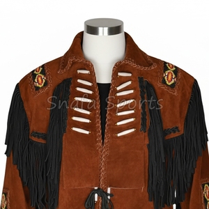 แจ็คเก็ตหนังแท้สไตล์คาวเกิร์ลสำหรับผู้หญิง เสื้อแจ็คเก็ตหนังแฟชั่นสไตล์ไบค์เกอร์สำหรับฤดูหนาว มีกระเป๋า  แบบธรรมชาติ - Product Image 3