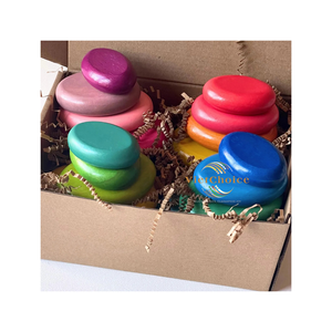 Blocs de construction en bois, ensemble de jeu Montessori pour enfants de 5 à 7 ans, jouet éducatif coloré unisexe - Product Image 1