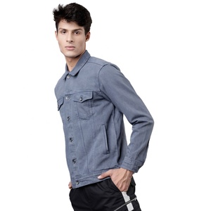 Hot Sale Premium Quality Winter Season Washed Knitted Plus Size Denim Jackets Custom Design Eco-Friendly Casual <b>Soft</b> <b>Jeans</b> Men - Product Image 3